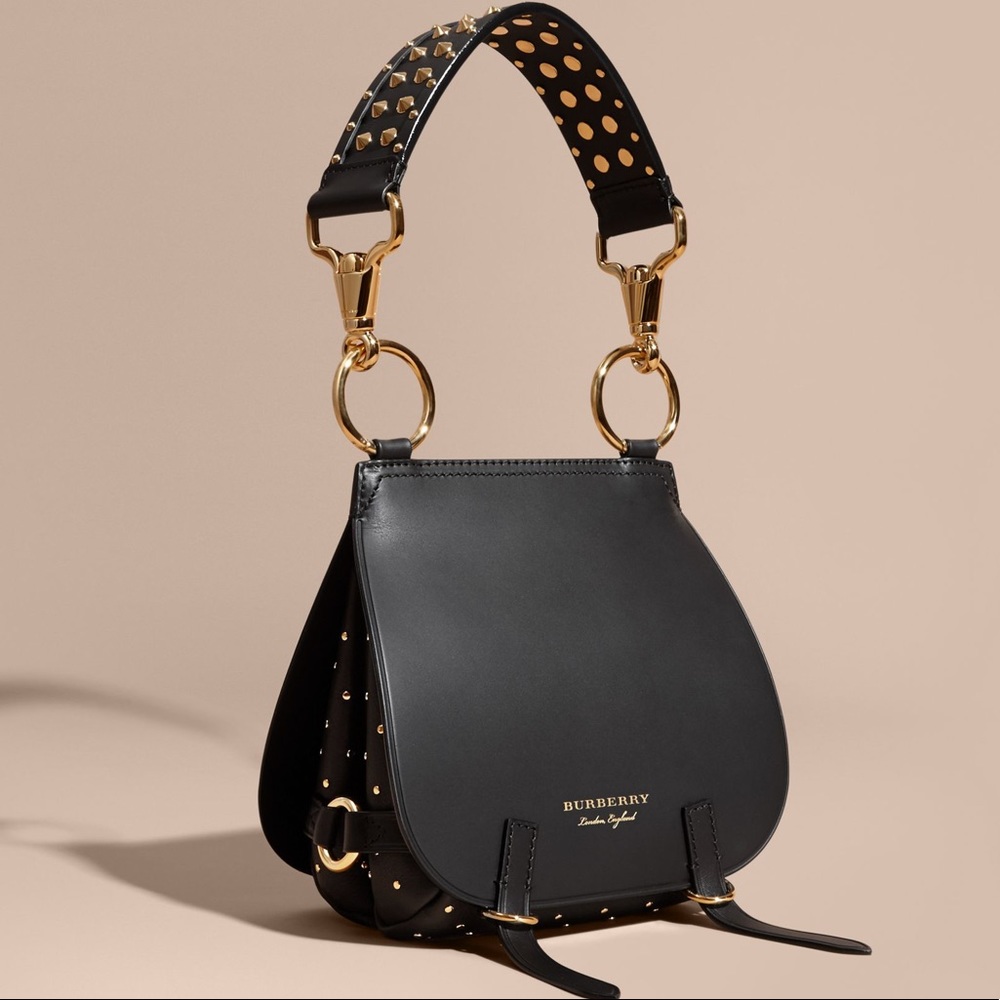 Burberry bridle black leather crossbody